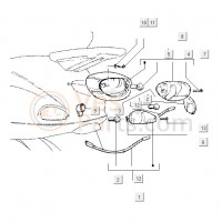 05: Lamp Achterlicht/Remlicht Vespa ET2/4 LX/S/LXV/Primavera/Sprint