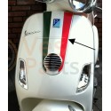 Sticker Vespa scooter tricolore voorscherm