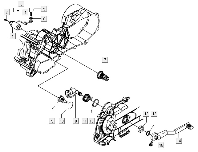 01: Startmotor Vespa S - Ves-Parts.com - Vespa Accessoires, Gadgets,  Onderdelen, Vintage, Retro - 96921R
