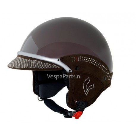 Vespa Helm "Soft Touch Swarovski" bruin Etna