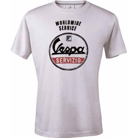T-shirt Vespa Service Wit
