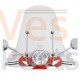 Windscherm Vespa GTS orgineel hoog