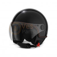 VESPA VISOR 4.0 DEMI-JET HELMET Zwart