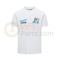 VESPA WD T-SHIRT 140 YEARS WHITE