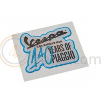 VESPA WD STICKER 140 YEARS