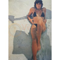 Poster Vrouw in de schaduw van de vespa