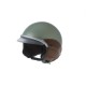 Helm "Soft touch" vintage groen