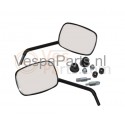 Spiegelset vierkant Vespa LX/S mat zwart