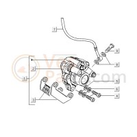 01: Schijf/Remklauw Heng Tong Vespa ET2/ET4/LX/LXV/S