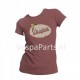 Vespa T-Shirt dames in Cadeaublik Vintage bordeaux