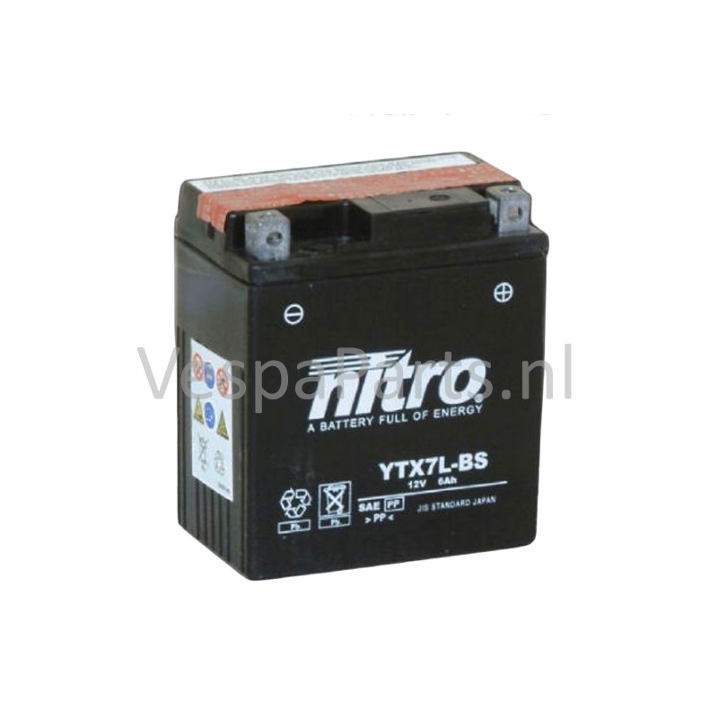 SHIDO LTX4L-BS Batterie moto 1,6Ah 12V YTX4L-BS