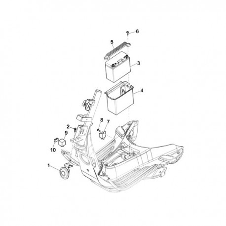 09. Relais Richtingaanwijzer 4T Vespa Primavera/Sprint - Ves-Parts.com -  Vespa Accessoires, Gadgets, Onderdelen, Vintage, Retro - 643452/1D001636