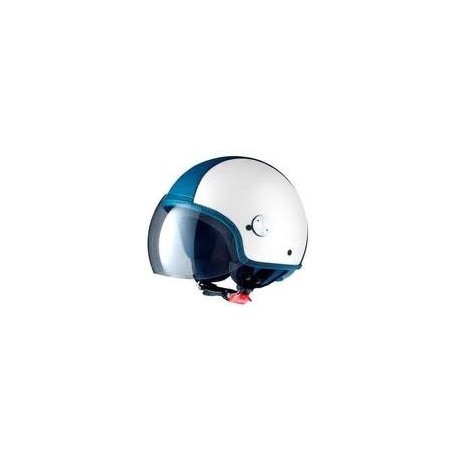 Vespa Helm "Copter-Y" wit Parelmoer / blauw