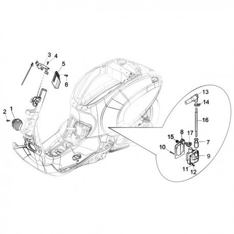01. Spanningsregelaar Vespa Primavera - Ves-Parts.com - Vespa Accessoires,  Gadgets, Onderdelen, Vintage, Retro - 641788