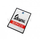 Plaat nieuw Vespa "Servizio"