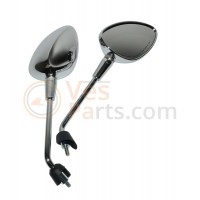 Spiegelset Vespa Primavera/Sprint chroom