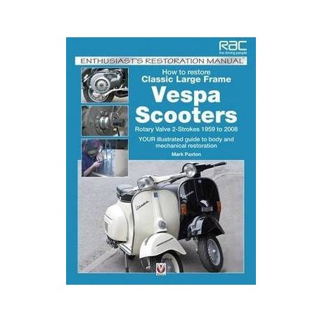  Vespa Handboek "How to Restore Classic Smallframe Vespa Scooters"