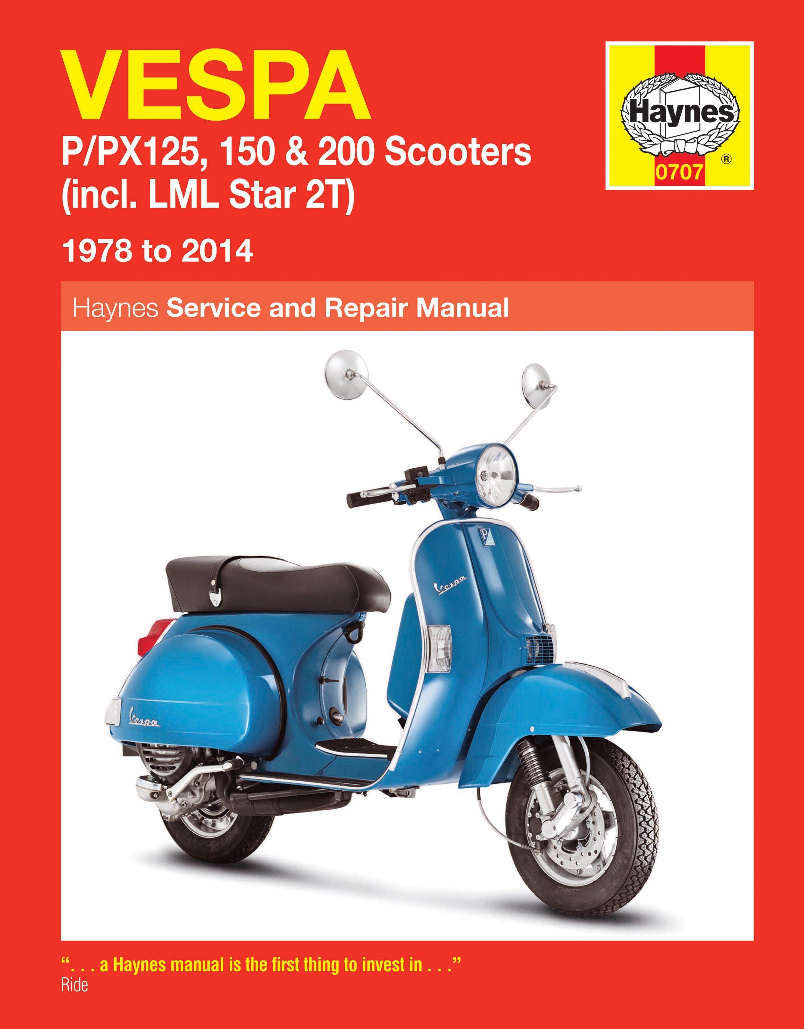 Haynes Werkplaatshandboek Vespa P/PX - Ves-Parts.com - Vespa Accessoires,  Gadgets, Onderdelen, Vintage, Retro - SP.98990000