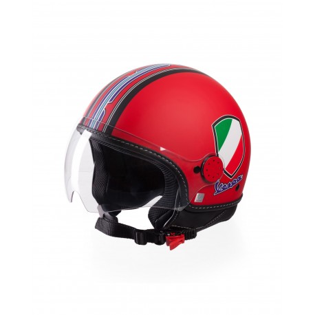 Vespa Helm V-Stripes rood