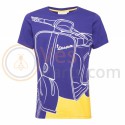 Vespa Young Man T-shirt Paars/Geel