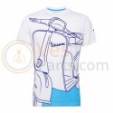 Vespa Young Man T-shirt Wit/Blauw