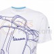 Vespa Young Man T-shirt Wit/Blauw