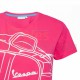 Vespa Young Woman T-shirt Roze/Blauw