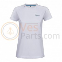 Vespa Grafische T-shirt Wit/Grijs