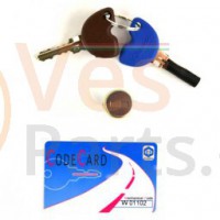 Contactslot + code card Vespa GTS voor Vespa Primavera/​Sprint/​GTS/​GTS Super/​GTV/​GT 60/​GT/​GT L 125-300ccm 4T