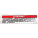Sticker Warning Vespa GTV 300