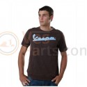 T-Shirt Vespa heren bruin