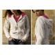 Vest/Jacket 2-zijdig dames (blauw, wit, grijs)