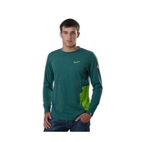 "M/L" Vespa T-Shirt heren (wit, grijs, rood, groen)