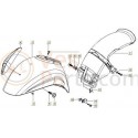 Binnenspatbord Achterspatbord Vespa LX / LXV / ET / S