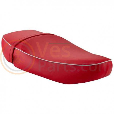 Buddyseat DUO Leder zadel Vespa LX/LXV/S rood