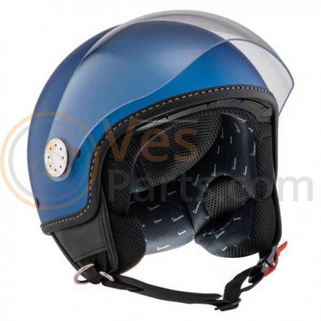 Vespa Helm "Visor" blauw, Blu Vivace D03