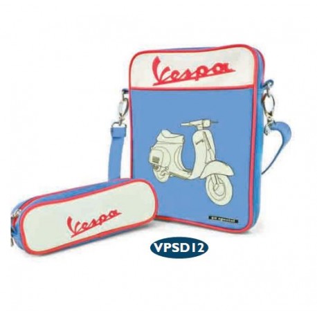 Vespa Tas voor iPad (blauw)
