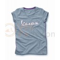 Vespa Dames T shirt Grigia logo